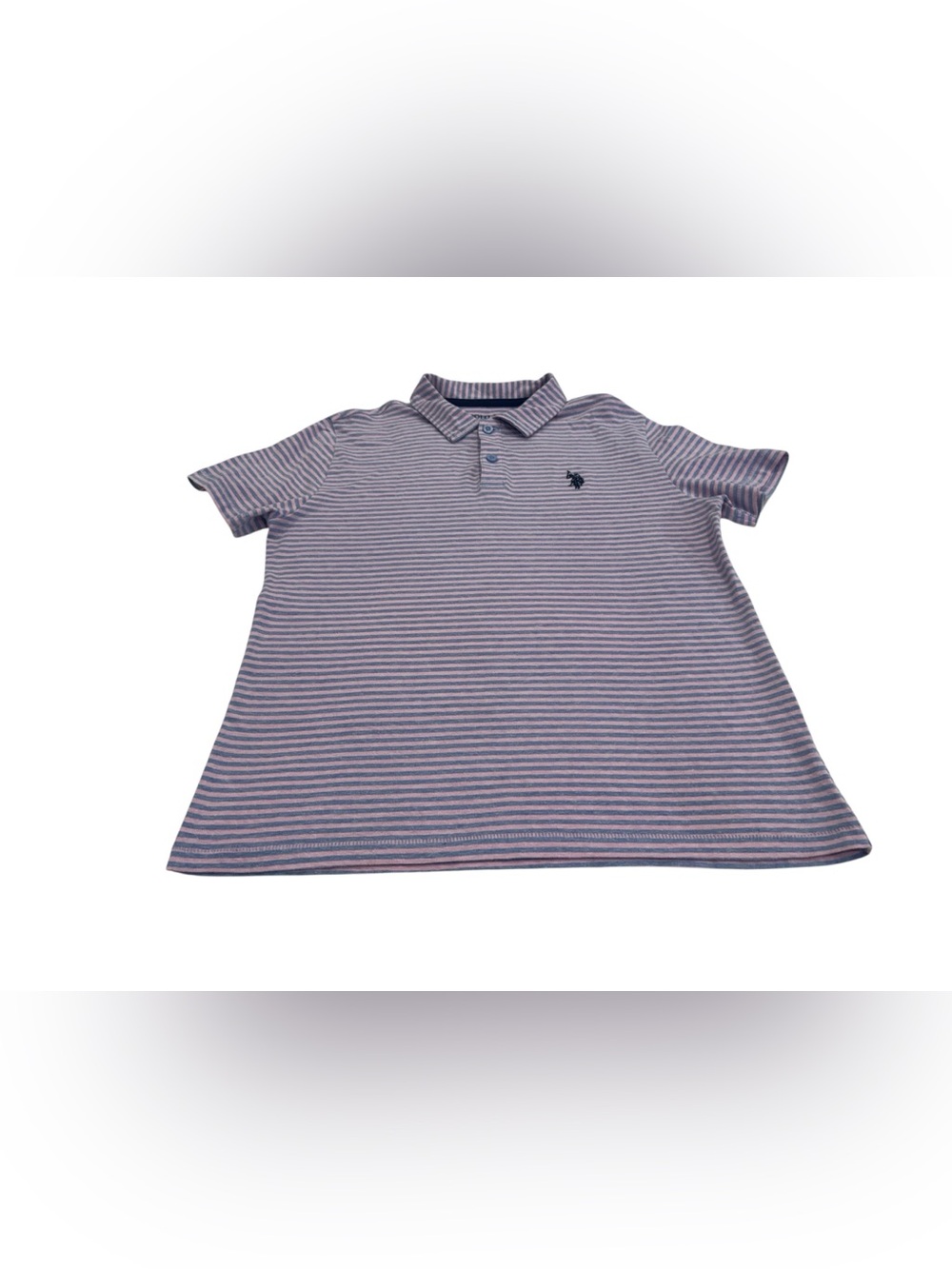 U.S. Polo Assn. Purple & White Striped Kids Polo